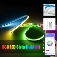 RGBIC LED Strip Lights with Remote & Smartphone App Connectivity Multicolor