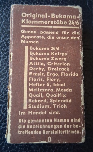 Alte DDR Heftklammern Bukama Gerät Knirps VEB Leipzig Berlin Tacker Verpackung  - Bild 2 von 6