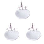  3 Pieces Girls Room Decor Jewelry Stand Heart Wash Basin Shape Desktop