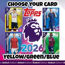 Topps Premier League 2026 Debut Edition 25/26 Yellow Blue Green Parallel