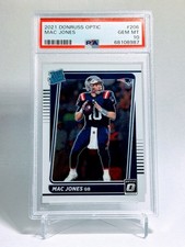 2021 Optic MAC JONES #206 Rated Rookie RC PSA 10