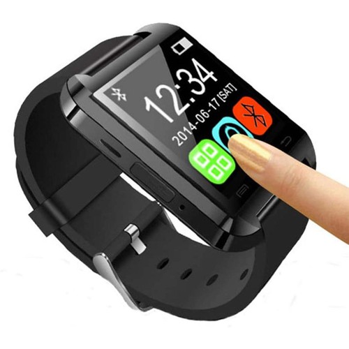 Smartwatch Bluetooth Lecteur De Musique Micro USB Notifications / Noir U80 - Photo 2 sur 5