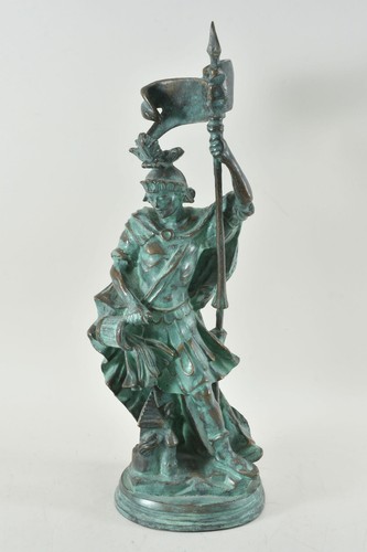 C04G21- Ambiente Rottenecker Bronze Figur Heiliger Florian Gartenbronze 20. Jh