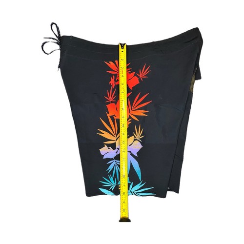 Pantaloncini da tavola Billabong da uomo taglia 32 D Bah Airlite nuoto surf tropicale BLK nuovi senza etichette - Foto 8 di 9