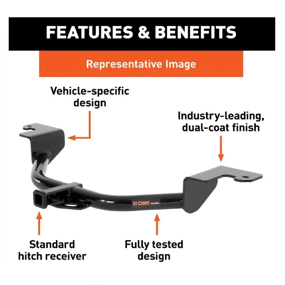 Curt Class 1 Trailer Hitch 11160 for 2007-2010 Mini Cooper Coupe Foto 2 de 4