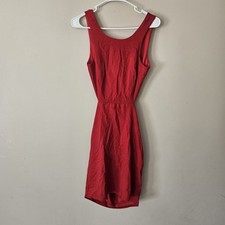 Lulus Red Sleeveless Mini Dress Open Back Size Medium NWT