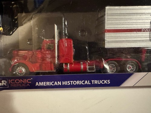 IXO Models 1/43 Scale 1952 Peterbilt 350 Truck  PIE Semi Trailer w/ Box - Picture 3 of 11