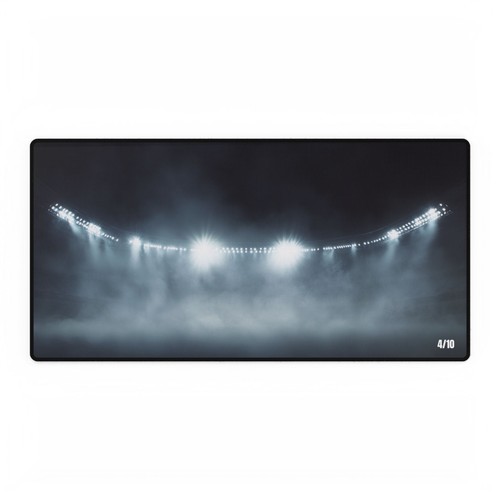 Collector Sports Card Break Desk Mat Numbered 4/10 Stadium Lights & Smoke - Imagen 3 de 9