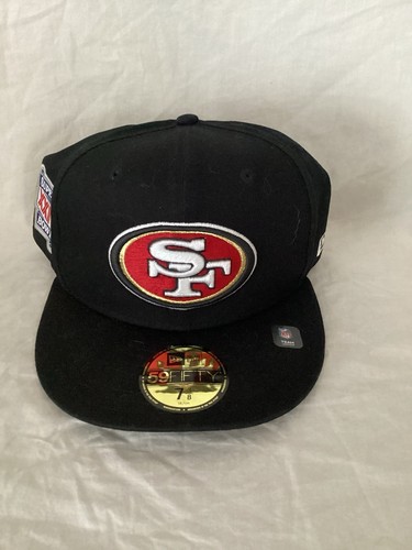 Gorra ajustada San Francisco 49ers New Era 59Fifty Superbowl XXIV negra 7 3/8 58,7 - Imagen 1 de 6