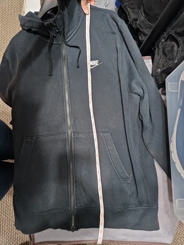Nike Full Zip Black Hoodie Mens Size Large With Pockets - Picture 16 of 17