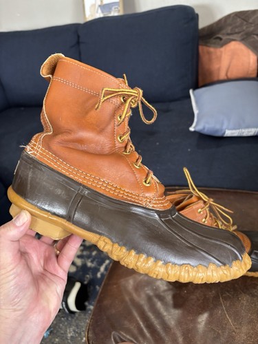 L.L. Bean Maine Hunting Shoe Duck Boots Men’s Non Insulated Hunting 6 Eyelet - Picture 2 of 24