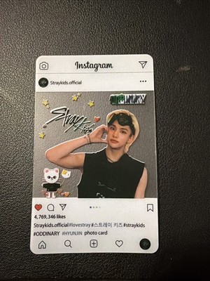 Stray Kids Instagram Transparent Photocards