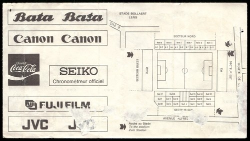 Ticket 1984 Belgien vs. Jugoslawien EURO 1984 16576 - Bild 2 von 2