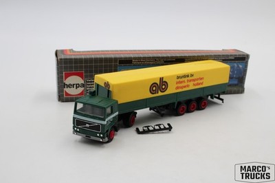 Herpa Volvo F12 Planensattelzug bruntink bv Dinxperlo Holland 1:87 /H28699