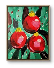 Original Art Orbit of Joy 14x11 Contemporary Expressionist Christmas Painting