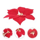  20 Pcs Poinsettia Artificial Flowers Holiday Christmas Tree Decor Decorations