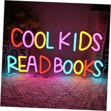 Cool Kids Read Books Neon Sign Reading Corner for Kids Neon Signs for Cool kids