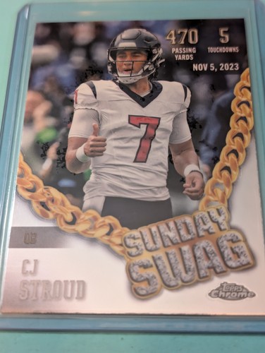 C.J. Stroud (QB) 2024 Topps Chrome "Sunday Swag" #SS-7 Houston. - Picture 1 of 9