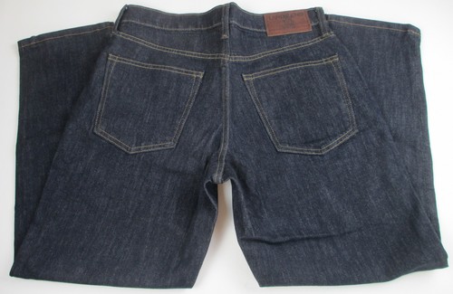 LANDS END Dark Rinse Athletic Fit Jeans Pants *Mens 30/32 X 27 ~NEW~ - Picture 2 of 7