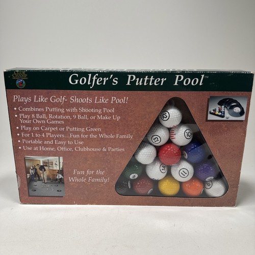 Golfer Putter Poolspiel, Schläger Champ 16 Golfbälle Billardständer 2000 LESEN