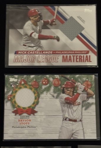 Phila.Phillies (10) Card Auto’s & Relics Bryce,Stott,Schwarber and Castellanos+ - Picture 3 of 9