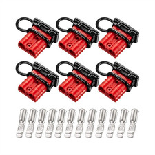 6Pack 6-14 Gauge Battery Quick Connect Disconnect 50A Wire Connector Plug Part