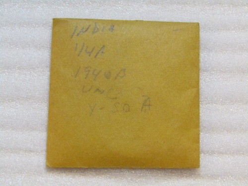 1940-B India 1/4 Anna unc Coin - Picture 6 of 7