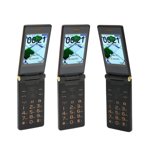 Senior Cell Phone 3in Double Screen 2G Flip Style Dual SIM Slots 5900mAh Unl SAL - Zdjęcie 3 z 33