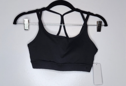 Splendid Active Sports Bra Strappy BLACK Womens XSmall Activewear - Picture 3 of 8
