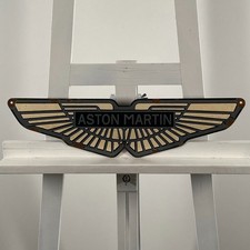 Aston Martin Enamel Sign - 50x13cm (19.7x5.1") - Unique Car Dealership Wall Sign