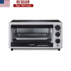 Toaster Oven 6 Slice Countertop Bake Broil Toast 30 Min Timer Crumb Tray New