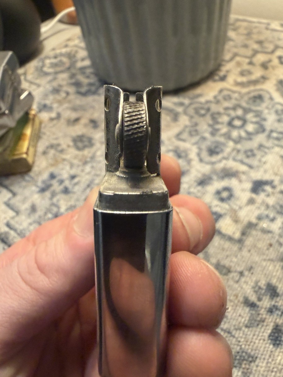 Zippo Vintage Collectible Lighter Metal Finish Silver Tone ERROR