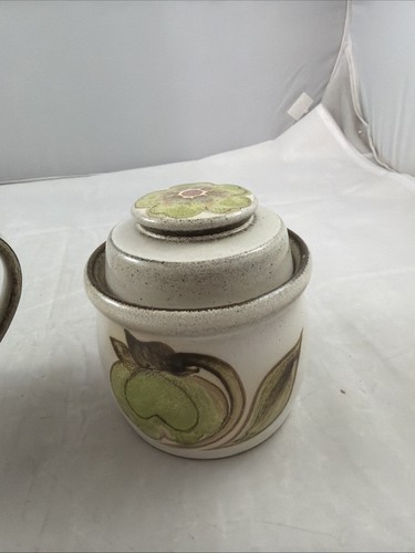 Denby Troubadour Creamer and Sugar 4 1/8" - Picture 3 of 11