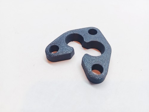 WCW - E-Box 2 Wire Grommet Holder Plate - 3D Carbon Fiber - Picture 2 of 2