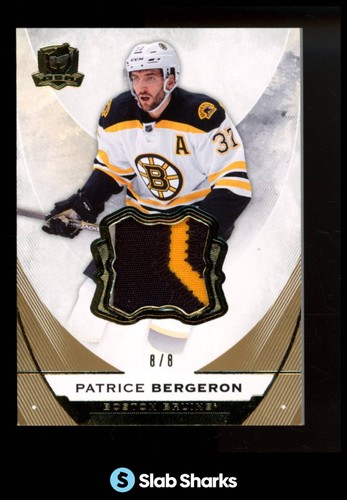 2015 UPPER DECK THE CUP #10 PATRICE BERGERON GOLD FOIL PATCH MEM /8