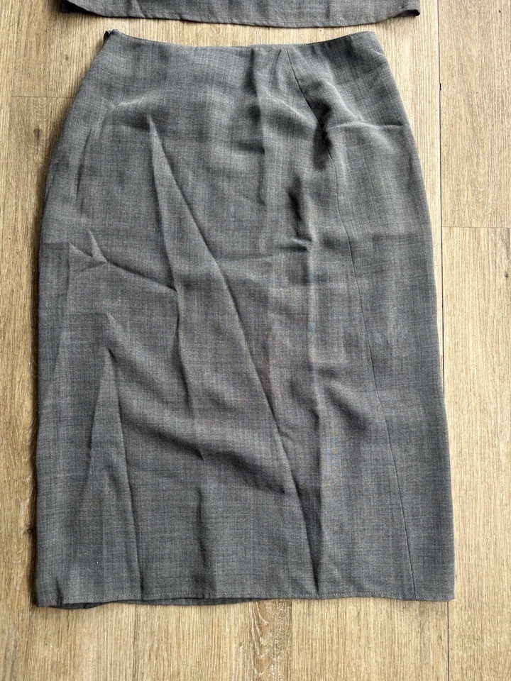 VALENTINO Gray Sleeveless Top & Skirt Set 42 8 Italy - Image 2 of 4