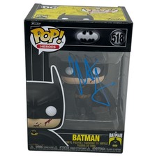 Christian Bale Batman Signed Autograph Funko Pop 518 The Dark Knight Beckett COA