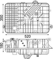 MAHLE CRT 236 000P EXPANSION TANK COOLANT