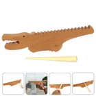 1 Set von -geformtem Guiro -Holz -Musikinstrument Kinder Kinder