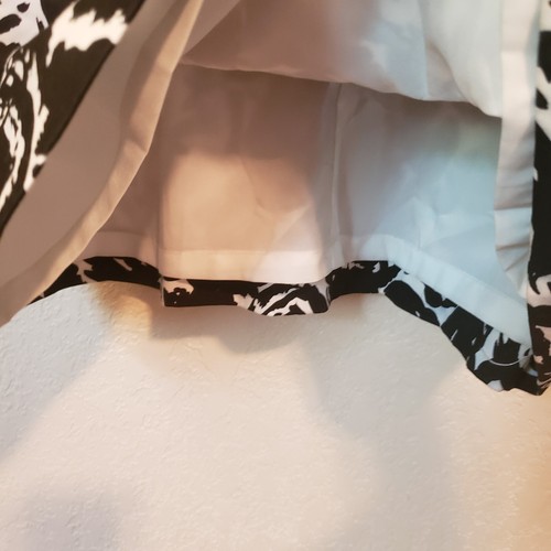 Jones New York Damen U-Ausschnitt Schmuck Kleid Größe 16 Schwarz Weiß Druck - Bild 10 von 10