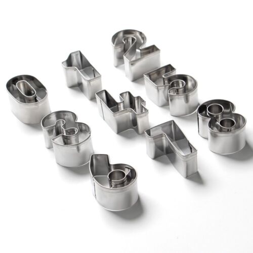 Mini Number Cookie Cutters “1.7" Stainless Steel Cake Decorating Small Number Cu - Picture 3 of 9