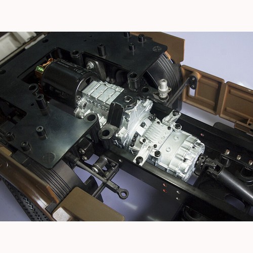 Metal Simulation CVT Upgrade Gearbox for 1/14 Tamiya RC Truck SCANIA VOLVO Car - Picture 12 of 15