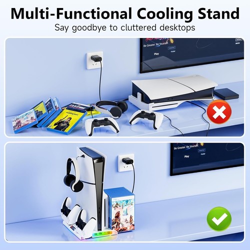 Cooling Bracket for Meta Quest 3 Console Headset Holder VR Storage Accessories - Picture 6 of 41