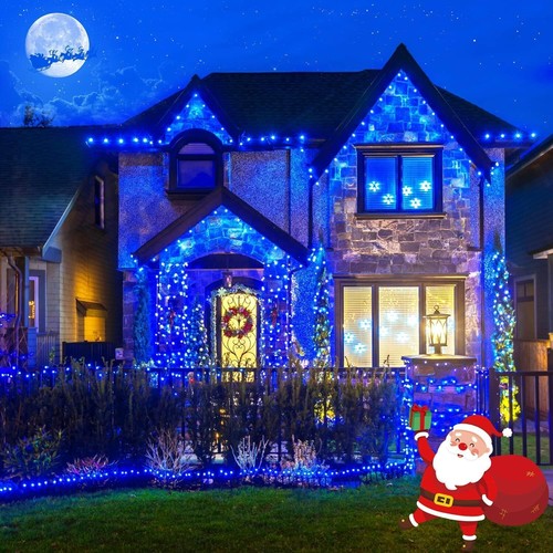 Außen Solar Lichterkette LED Weihnachtslichterkette Wasserdicht Garten Hof DE - Bild 31 von 51