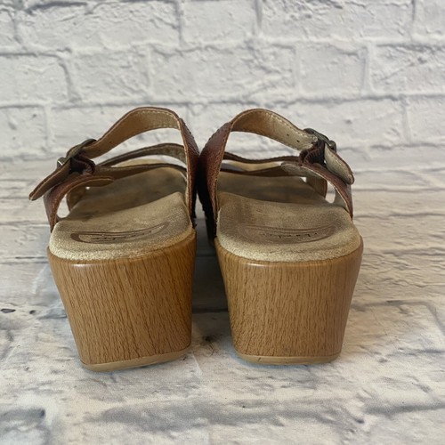 Dansko Sela Shoes Sandals Mule Slides Brown Patent Leather Women’s 37 / 7 - Picture 5 of 13