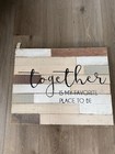 Together Is My Favorite Place To Be Farmhouse Rustic Sign Shelf Sitter Decor