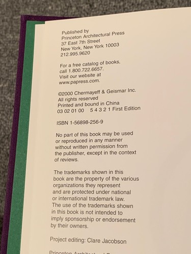 Chermayeff & Geismar Trademarks TM SIGNED 2000 Book Logos Ad Designed Vtg - Foto 7 di 8