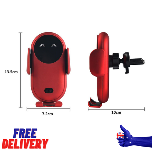 Wireless Fast Charger Smart Sensor Automatic Car Mount Holder for iPhone Samsung - Picture 9 of 18