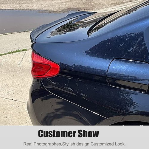 Dry Carbon Rear Trunk Spoiler Wing For BMW G30 G38 530i 540i F90 M5 2017-2023 - Picture 12 of 14