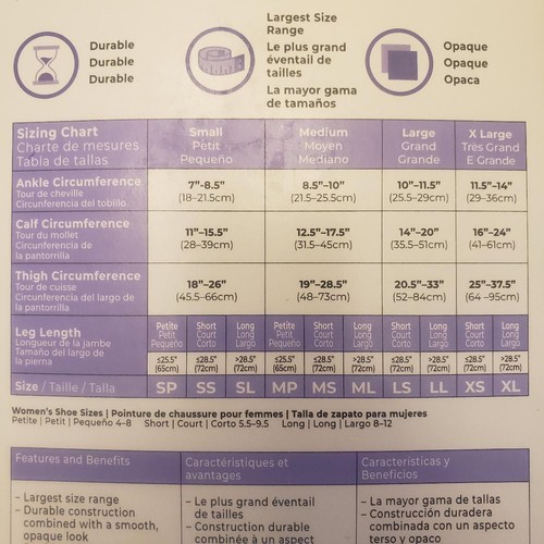 Sigvaris 862N Opaque Comfort CT TB 20-30 Compression THIGH Stockings Size Color - Picture 3 of 15